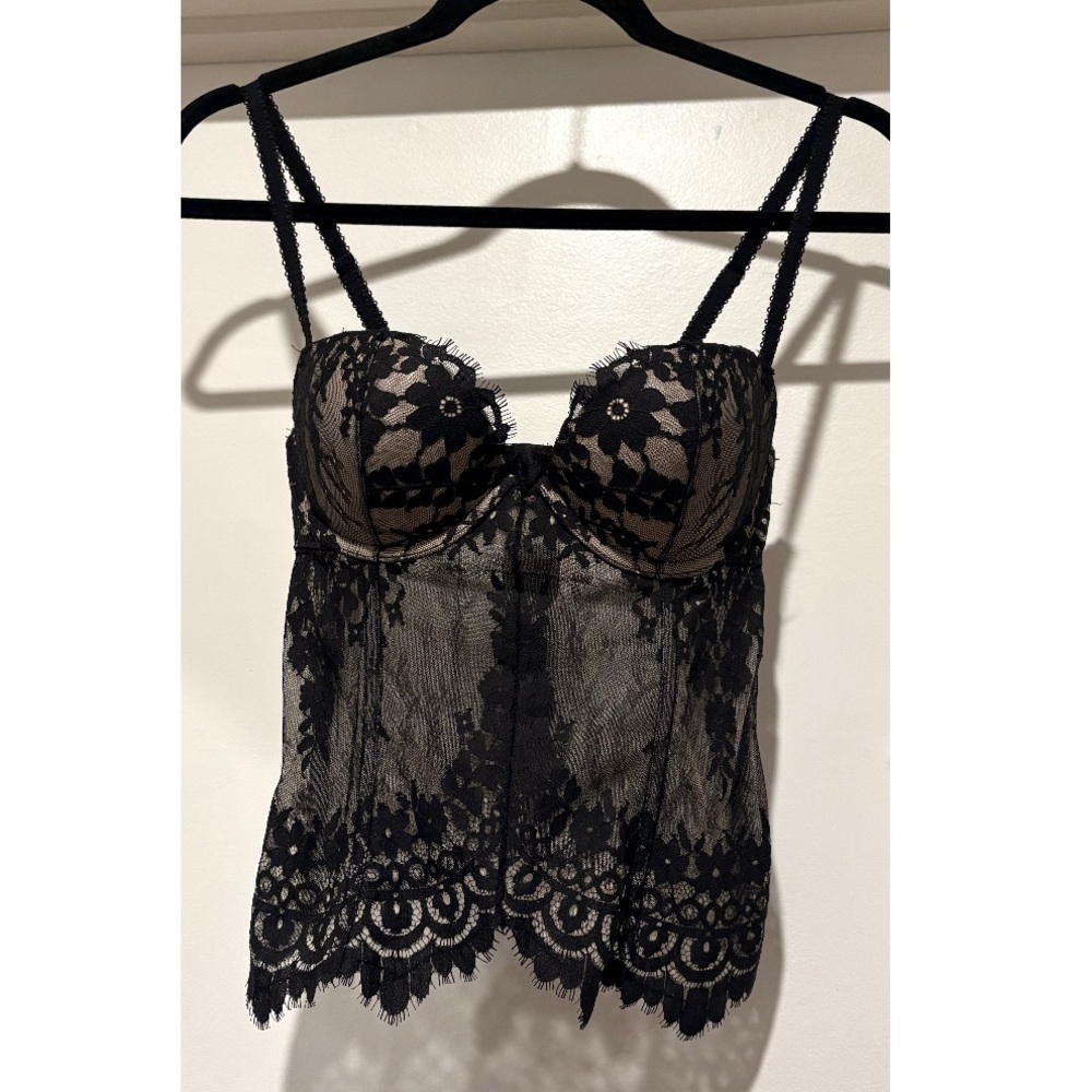 Victoria's Secret Corset Bustier Bra Top Lace Brand New Sexy NWT Layering Gift